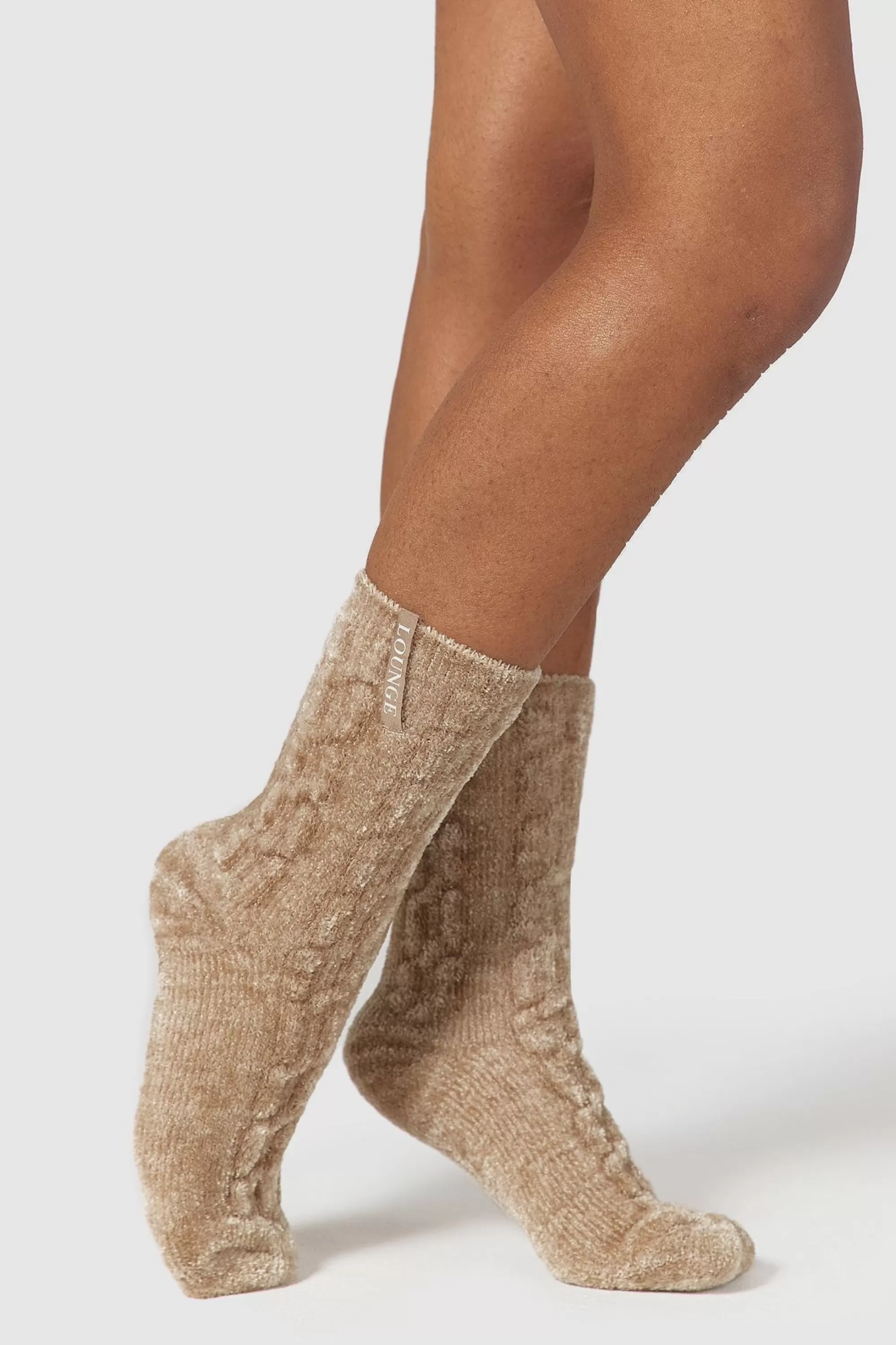 Vrouw Lounge Underwear Chenille Gebreide Sokken