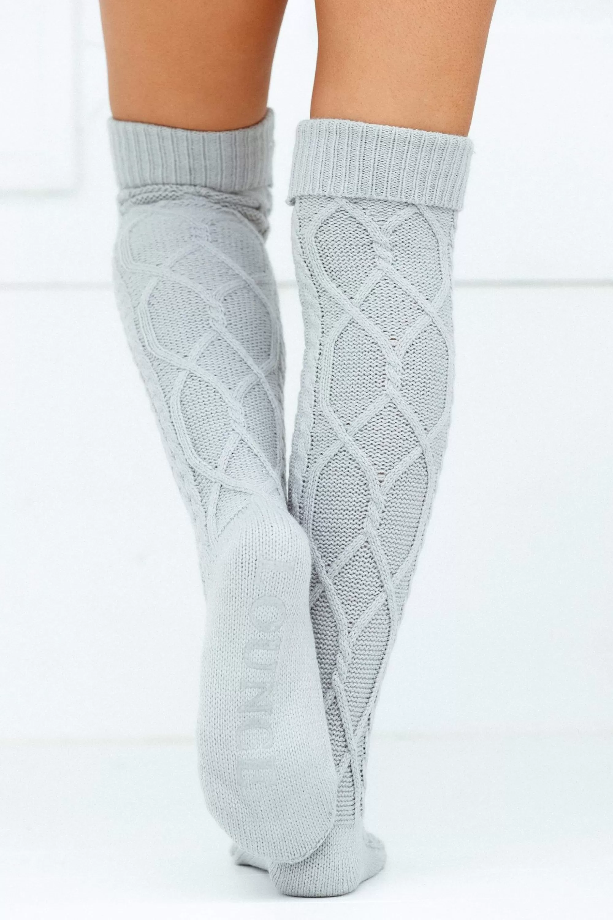 Vrouw Lounge Underwear Cosy Gebreide Knie Sokken