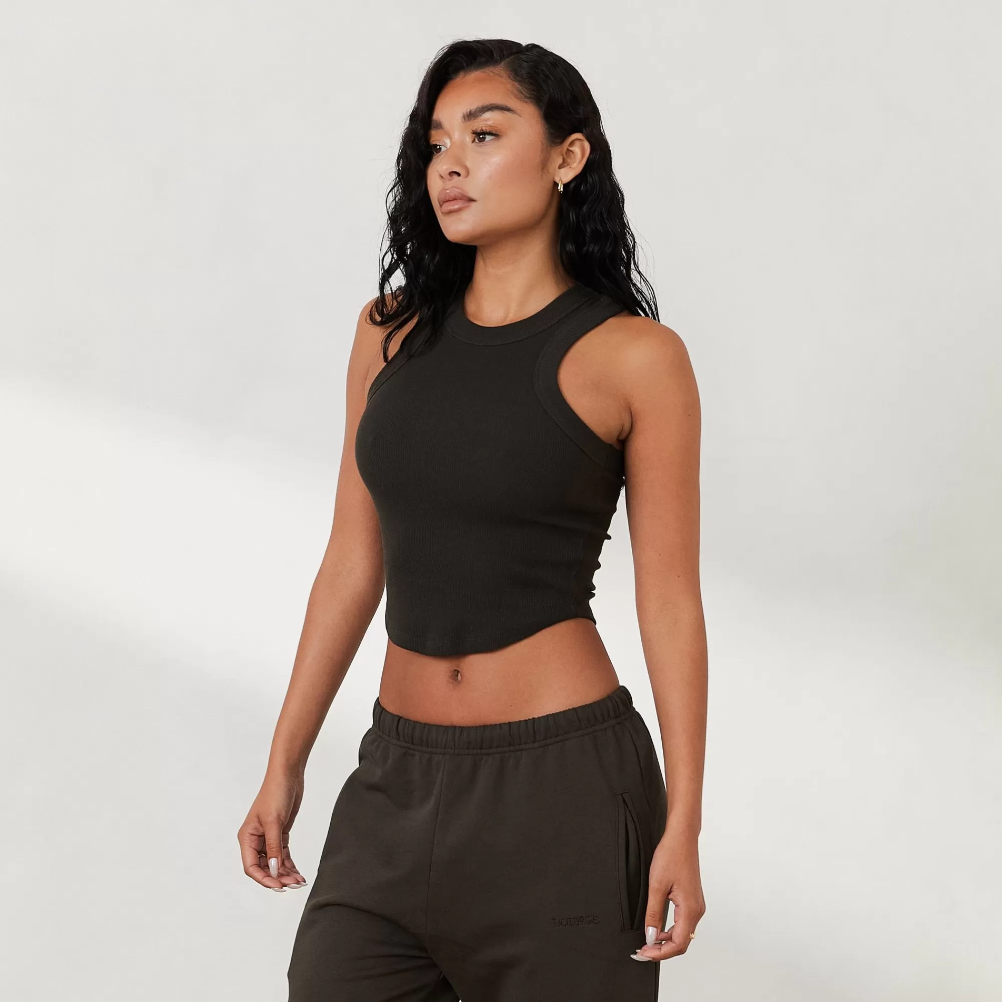 Vrouw Lounge Underwear Geribd Racerback Top X Jess Hunt