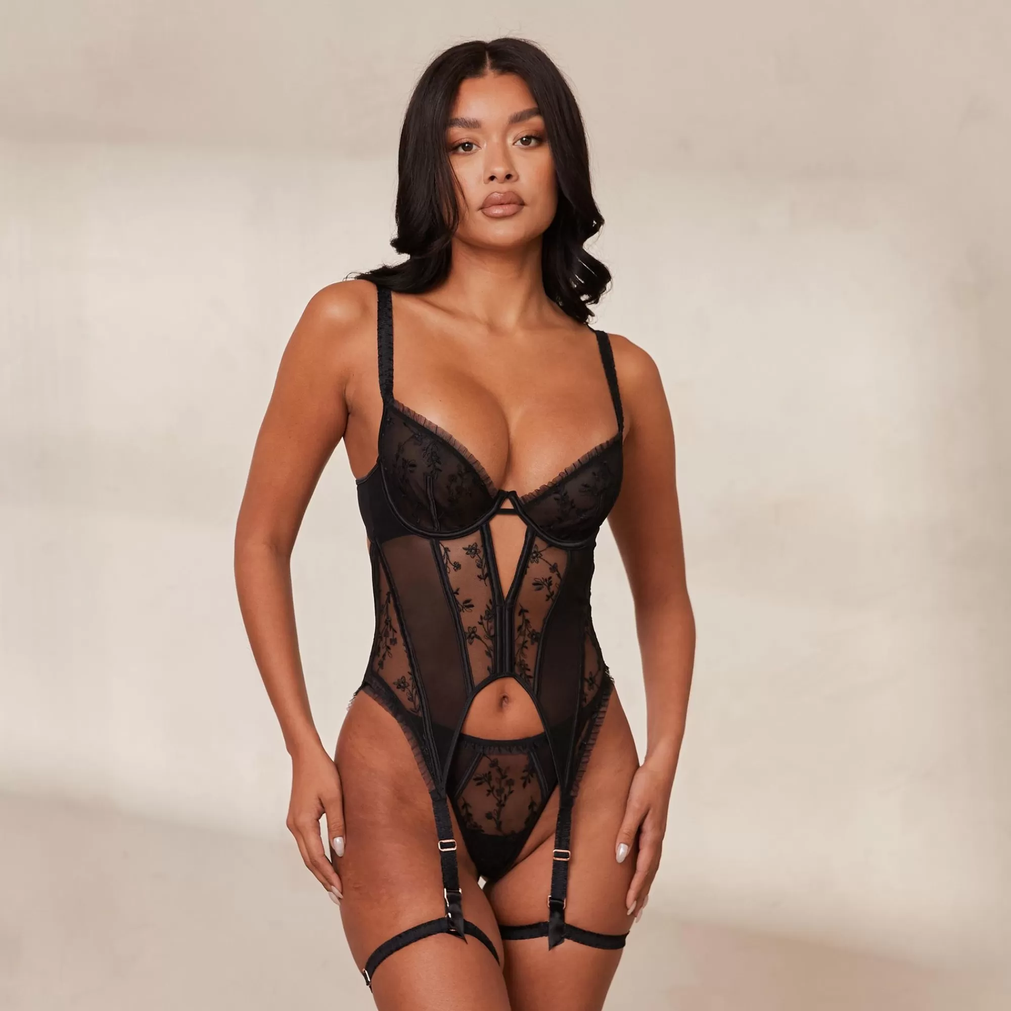 Vrouw Lounge Underwear Gia Intimates Basque (Set)