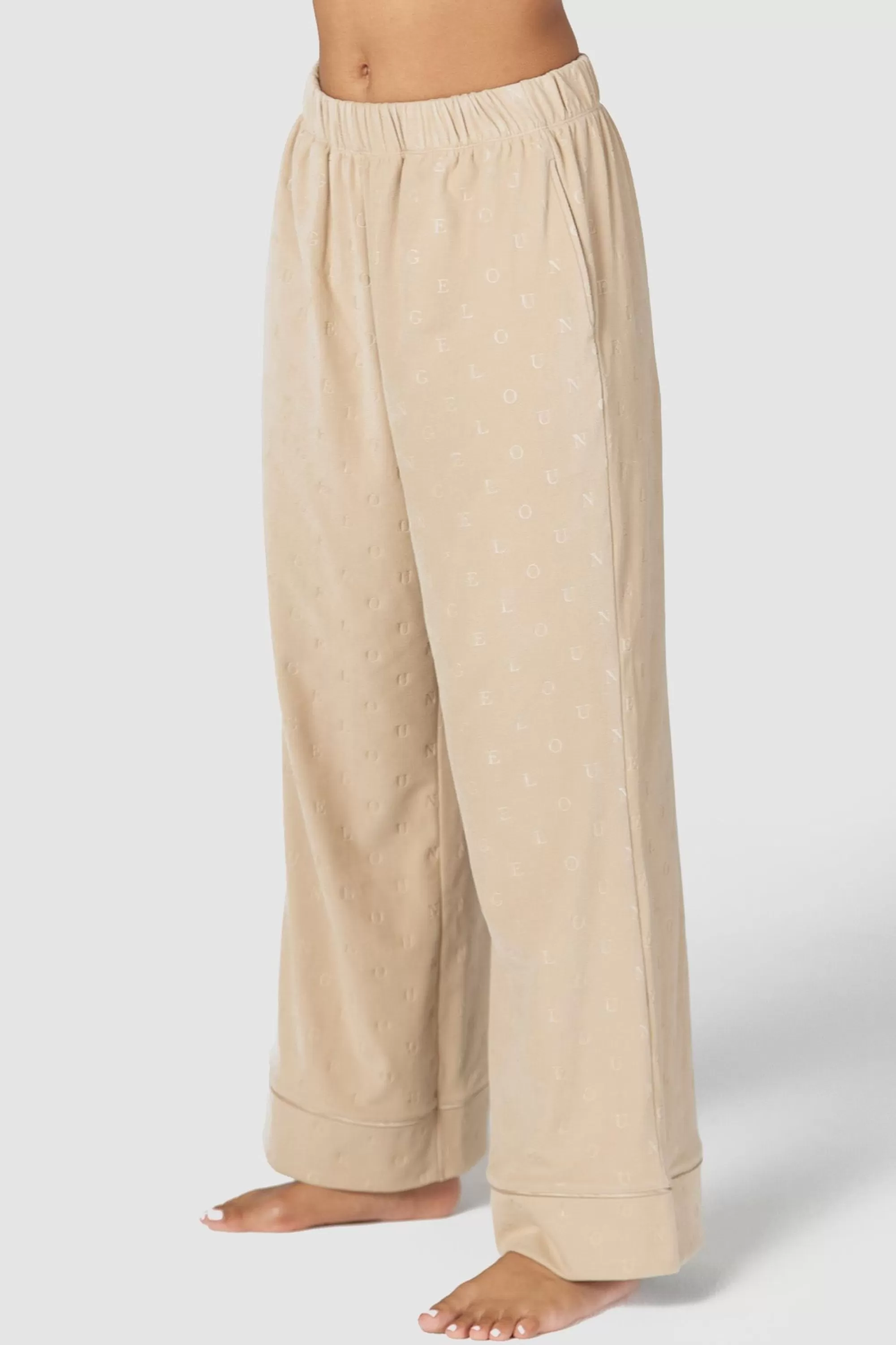 Vrouw Lounge Underwear Luxury Embossed Pyjamabroek