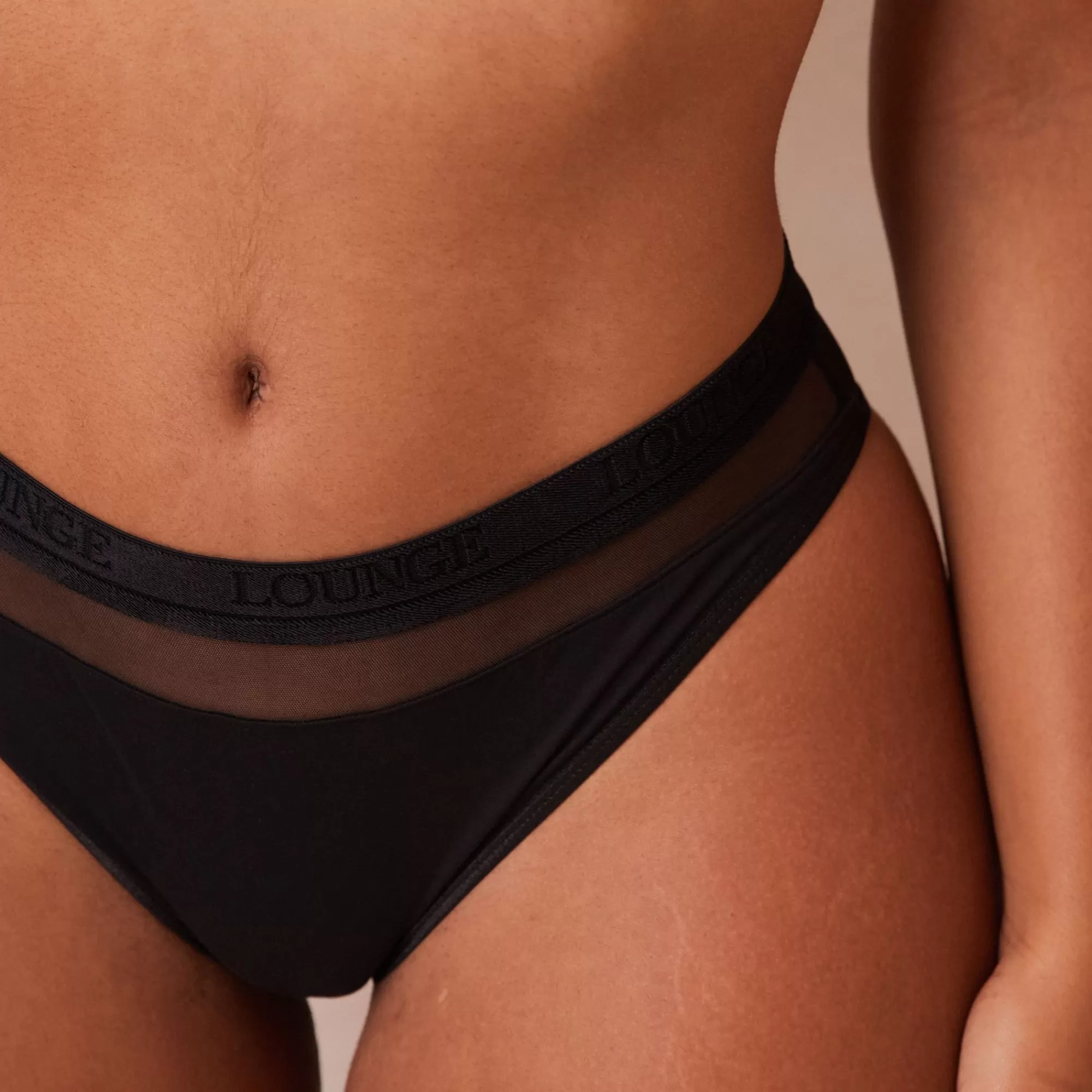 Vrouw Lounge Underwear Mesh Slip