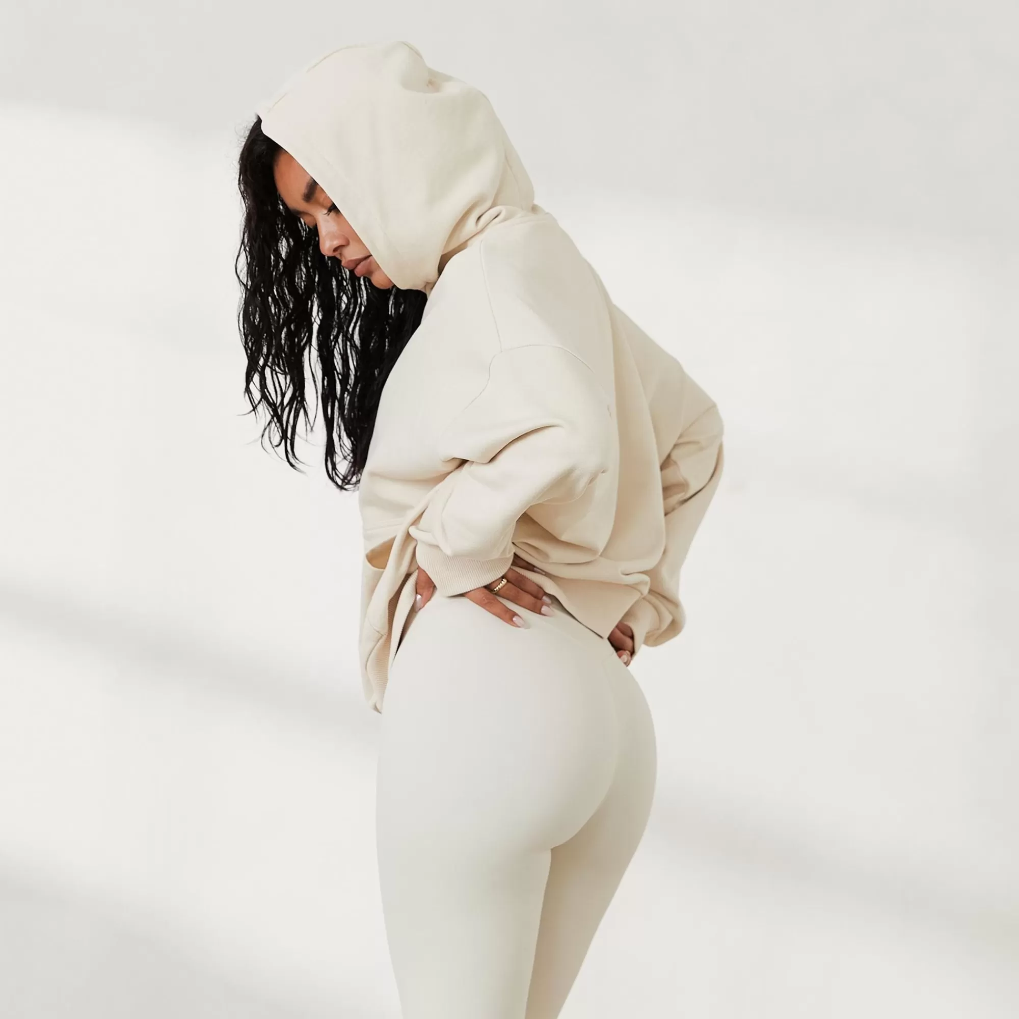 Vrouw Lounge Underwear Oversized Hoodie Met Rits X Jess Hunt