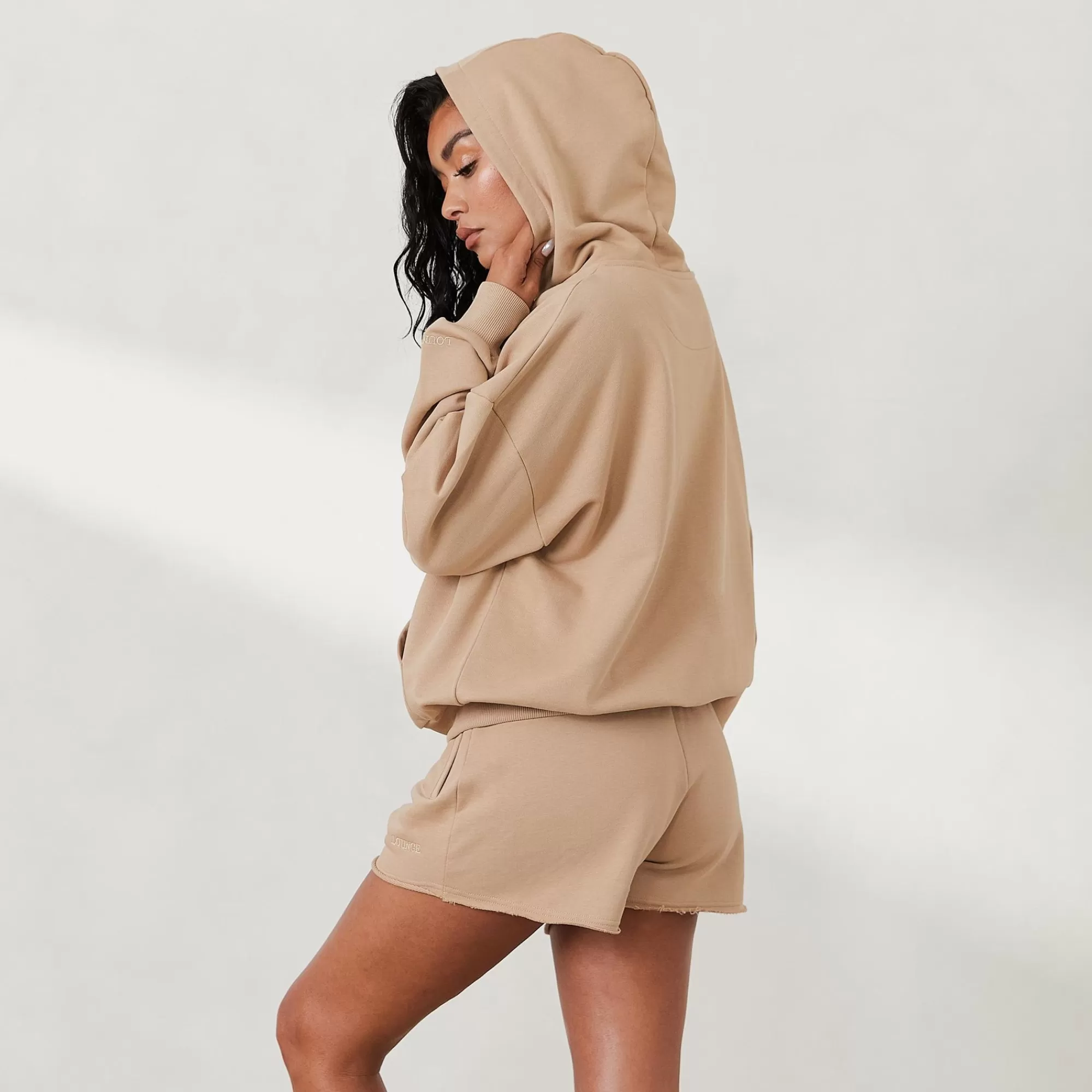 Vrouw Lounge Underwear Oversized Hoodie Met Rits X Jess Hunt