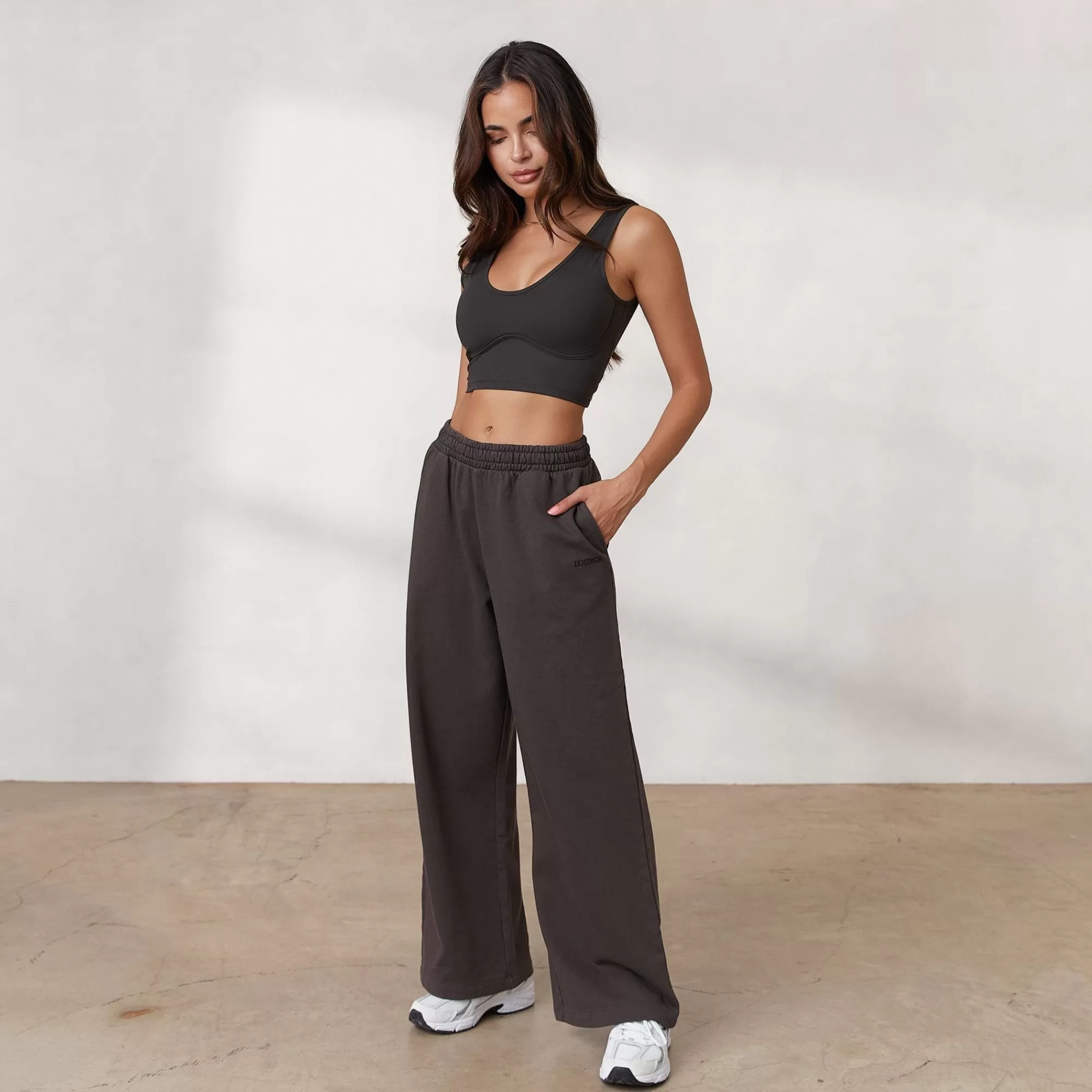 Vrouw Lounge Underwear Signature Joggingbroek Met Wijde Pijpen