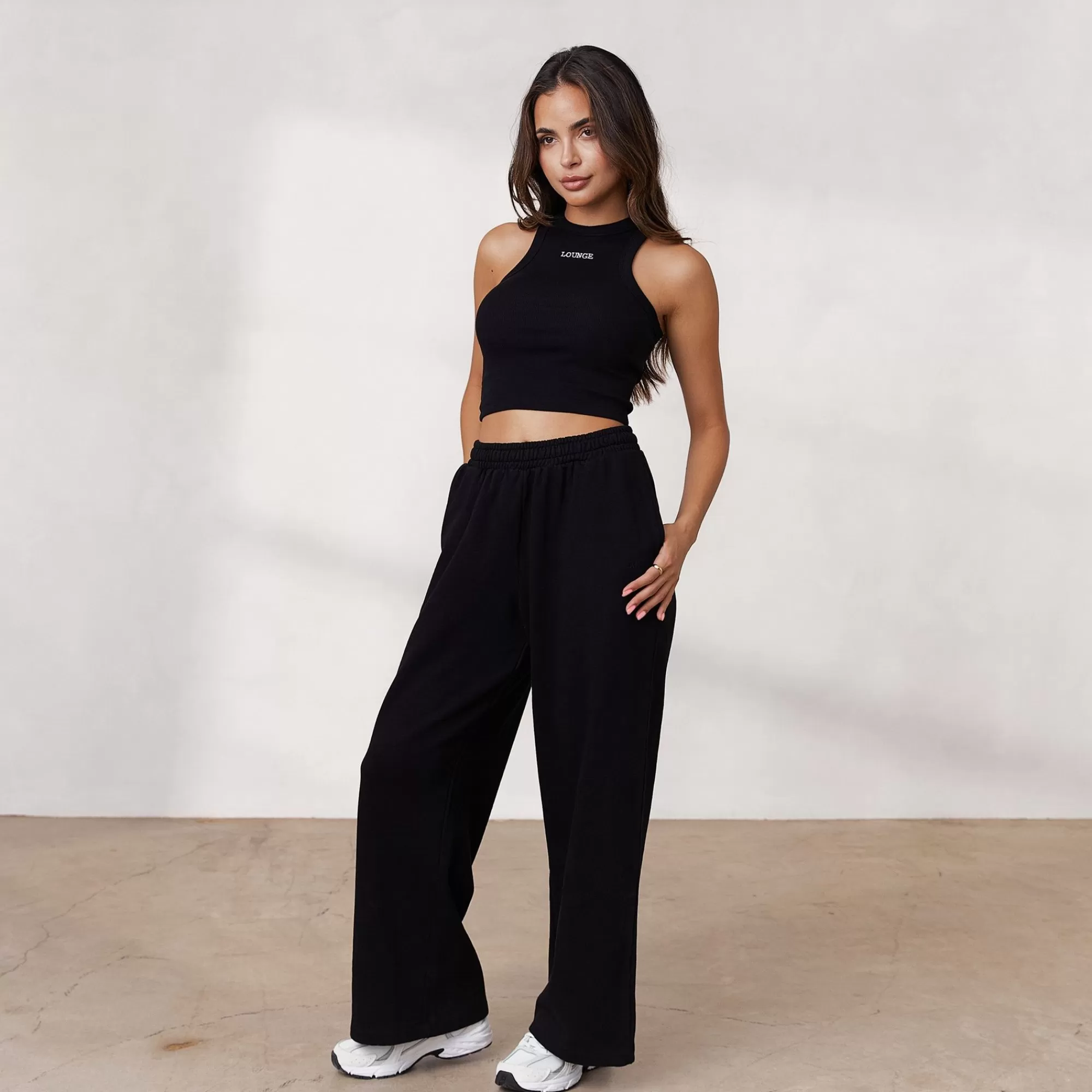 Vrouw Lounge Underwear Signature Joggingbroek Met Wijde Pijpen