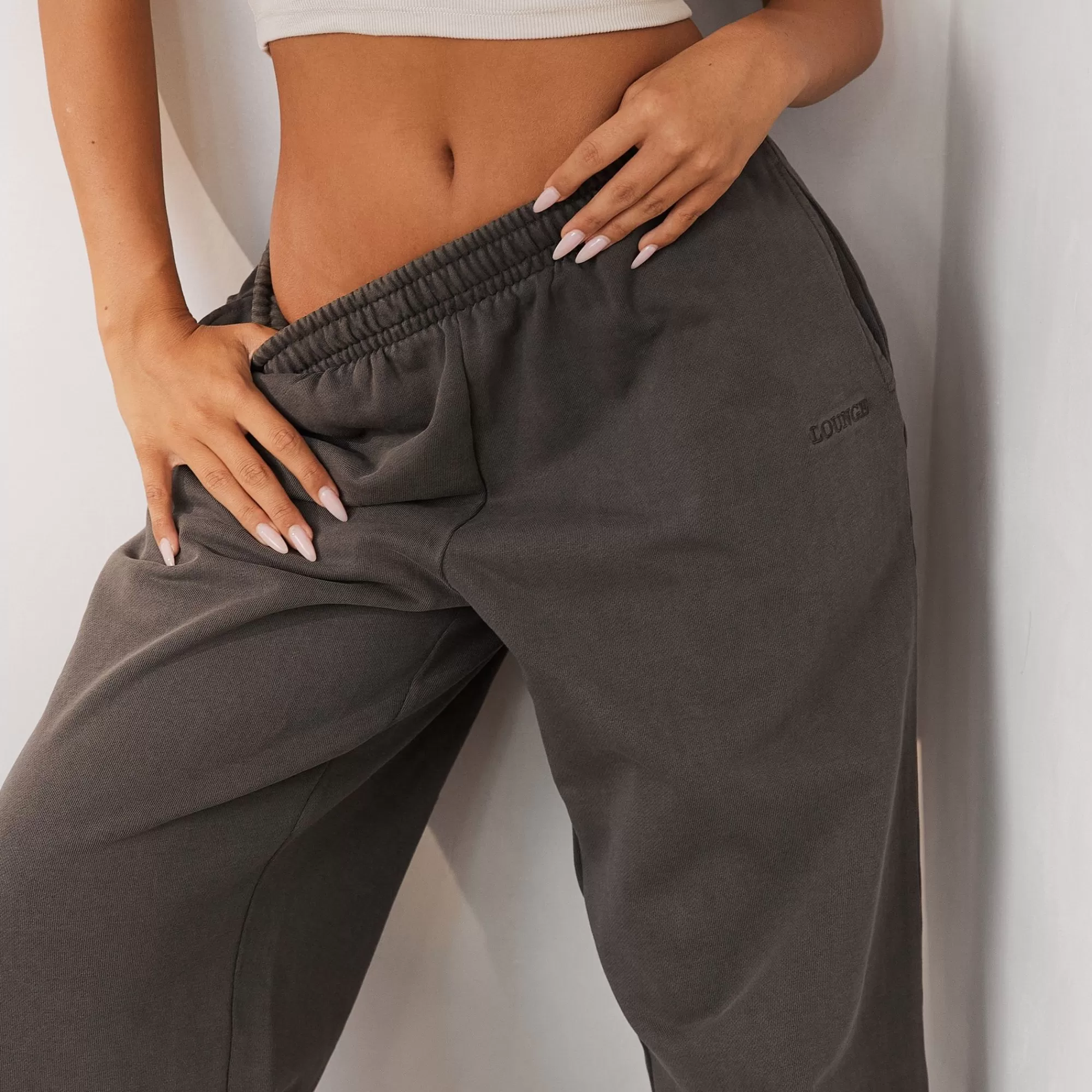 Vrouw Lounge Underwear Signature Joggingbroek Met Wijde Pijpen