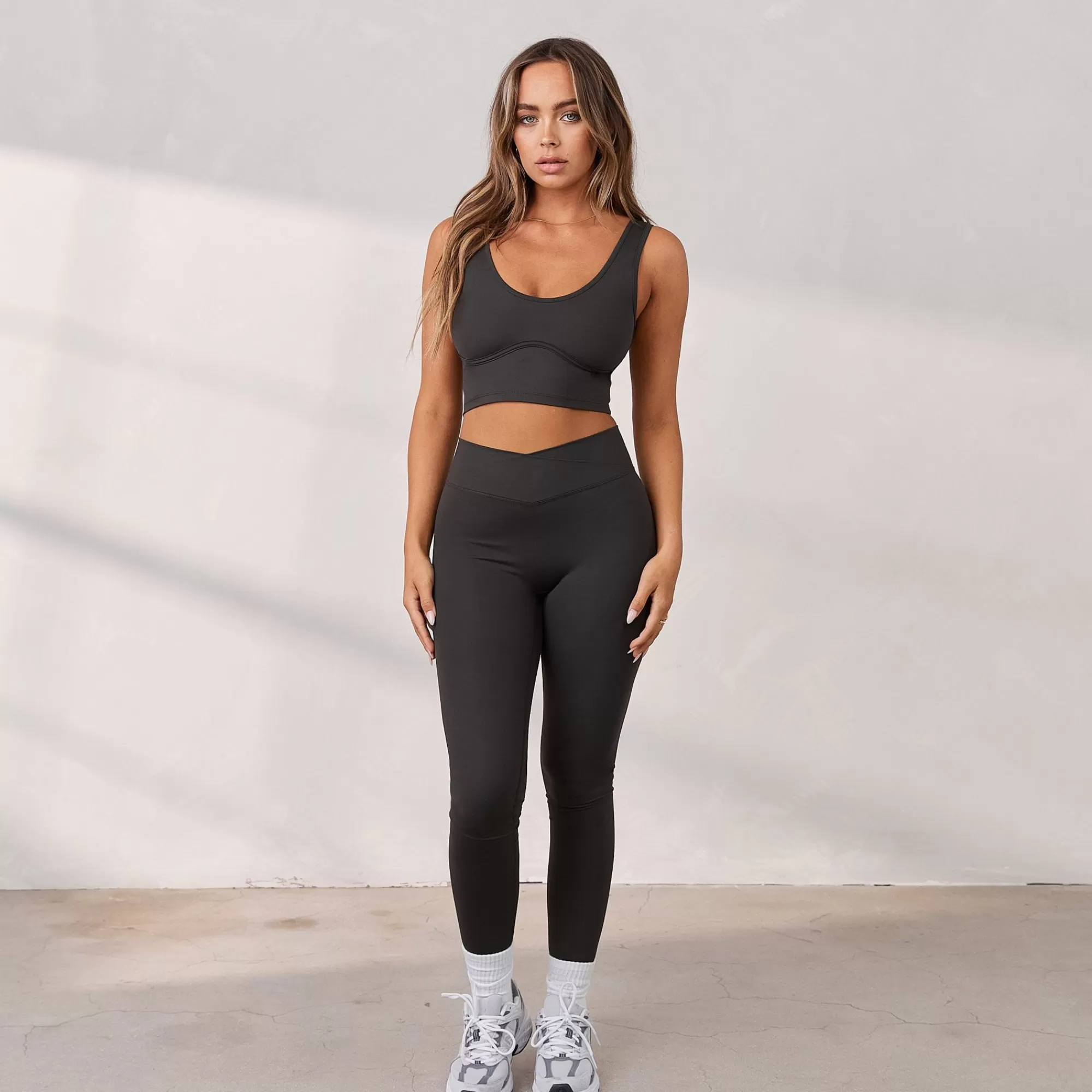 Vrouw Lounge Underwear Silhouette Cropped Top