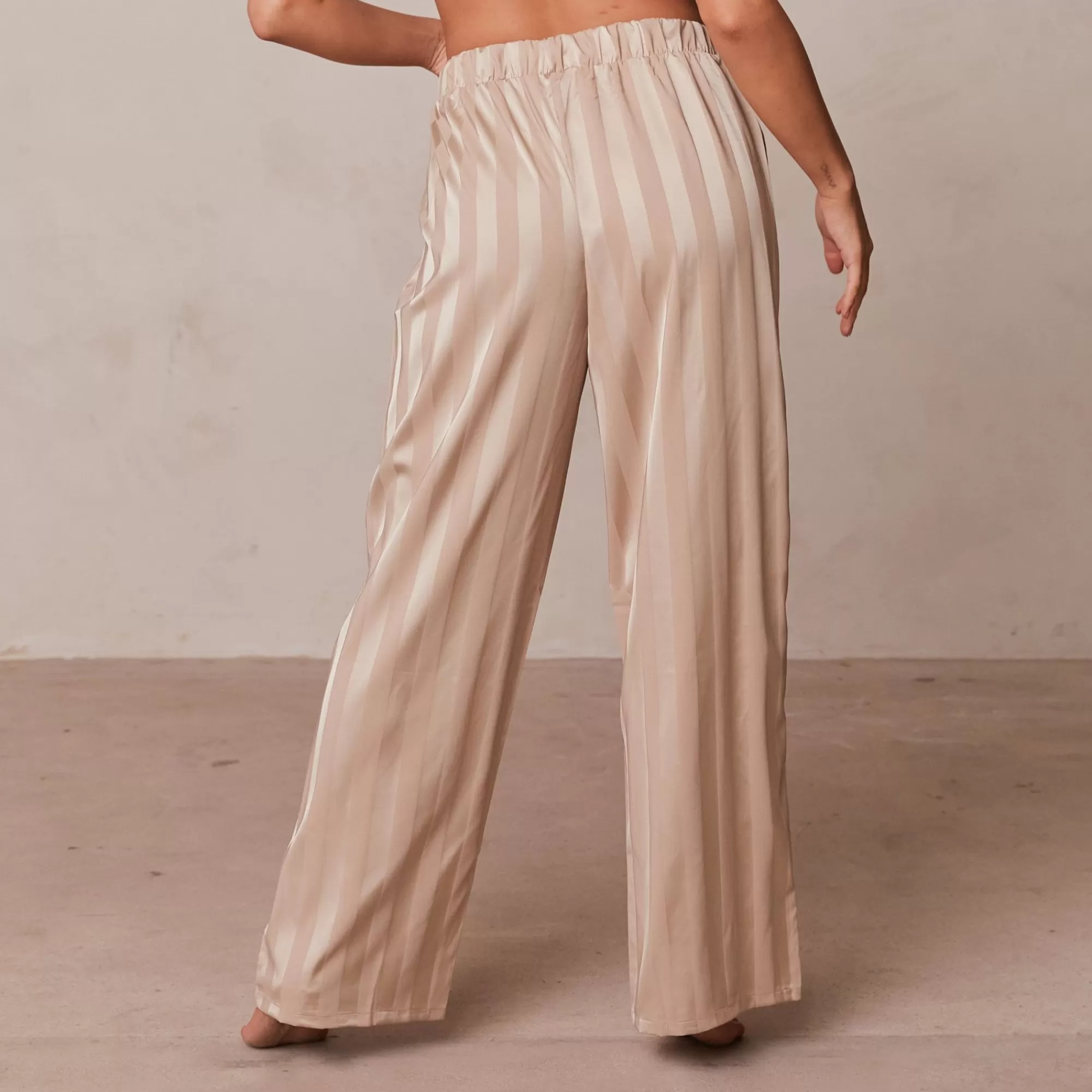 Vrouw Lounge Underwear Striped Satin Pyjama Broek