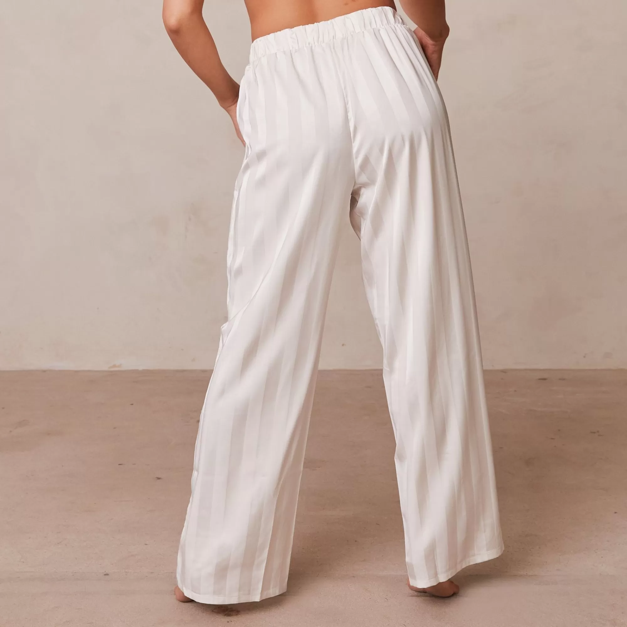 Vrouw Lounge Underwear Striped Satin Pyjama Broek