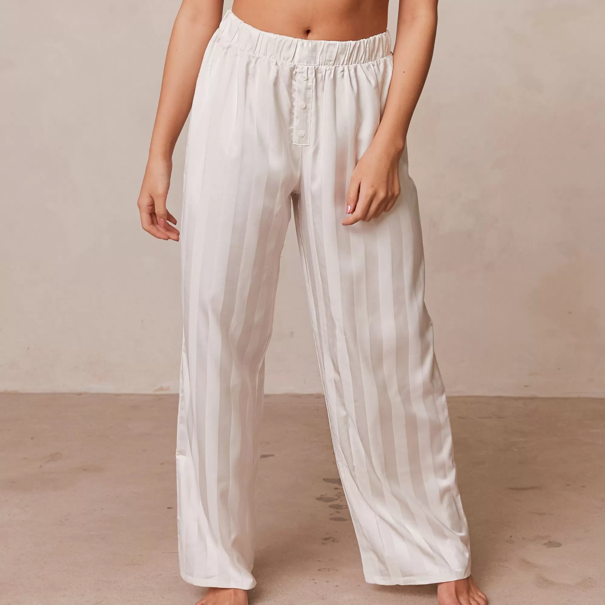 Vrouw Lounge Underwear Striped Satin Pyjama Broek
