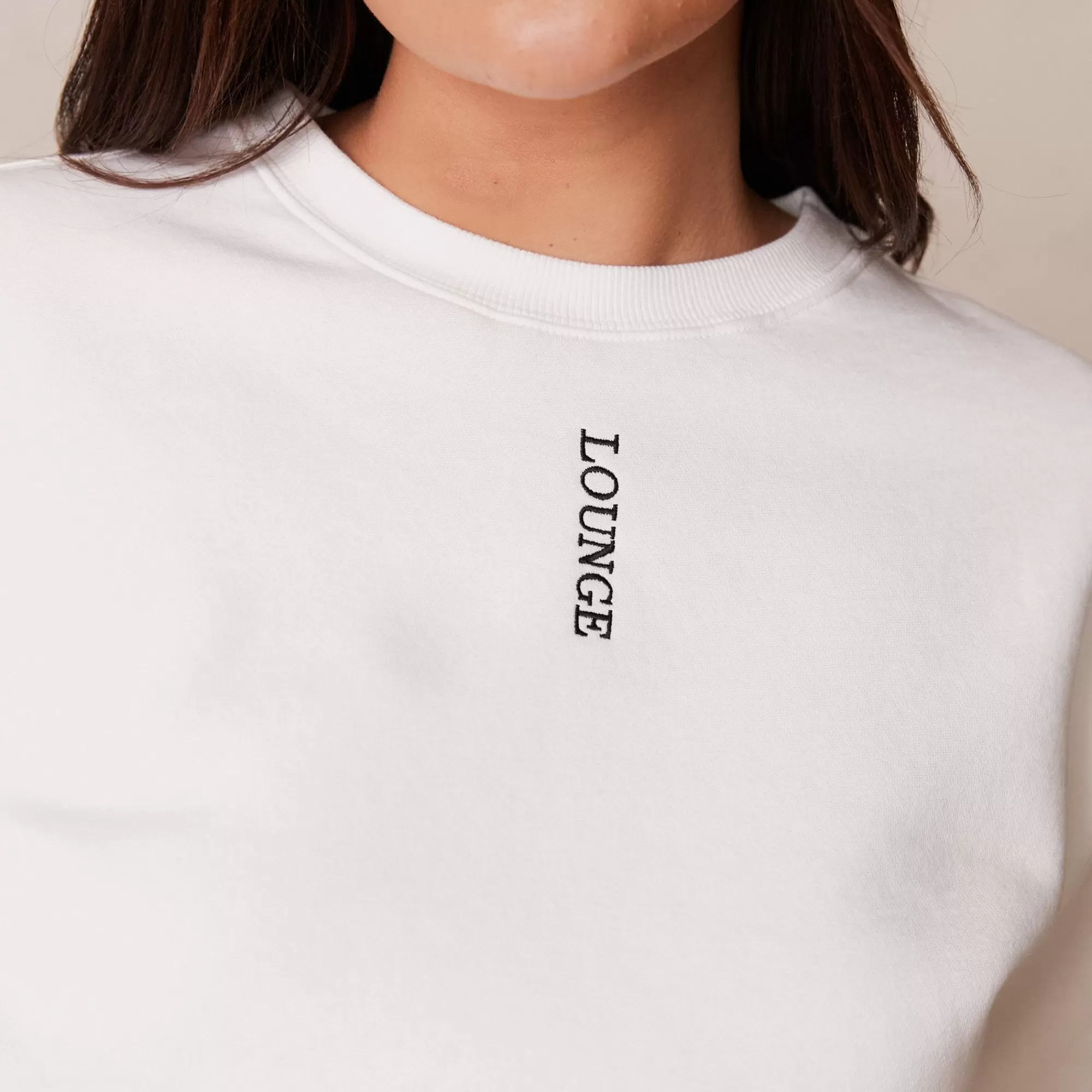Vrouw Lounge Underwear Trui Met Ronde Hals